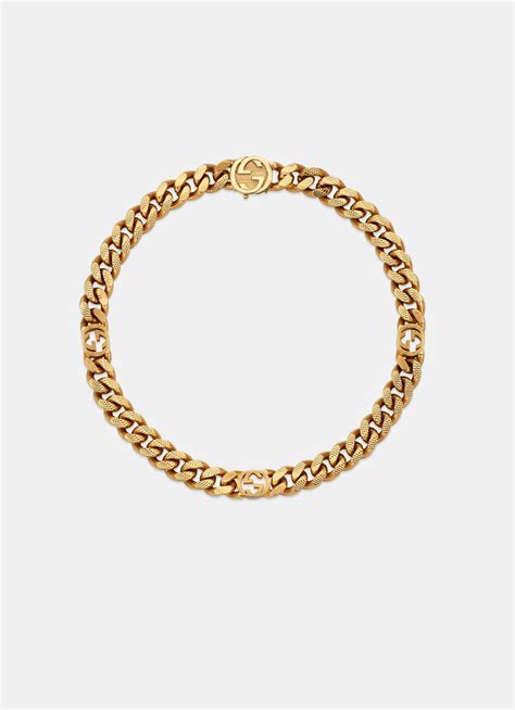 gucci gold choker necklace